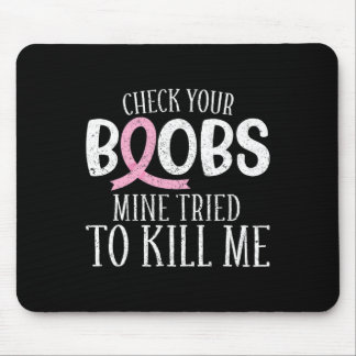 Mousepad Cancer Da Mama Tente Verificar A Mina Da Mama