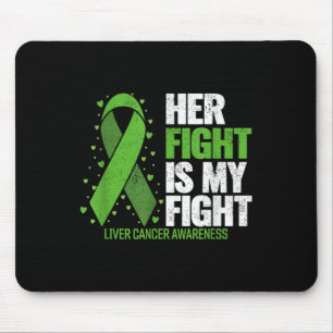 Mousepad Câncer de figado A Luta Dela É O Meu Câncer de fig