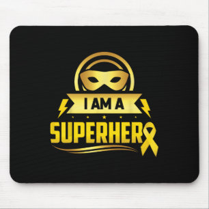 Mousepad Cancer De Infância Eu Sou Uma Fita De Super-Herói