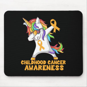 Mousepad Cancer de Infância Sentindo Guerreiro Unicórnio