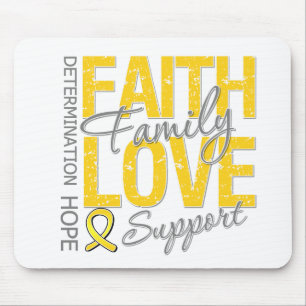 Mousepad Cancer de inspiração da infância da colagem do