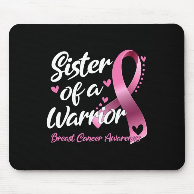 Mousepad Cancer De Mama Conhecendo Irmã De Um Guerreiro (Frente)