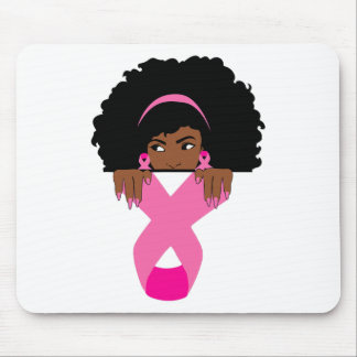 Mousepad Cancer de mama da América africana Consciência neg