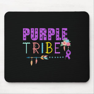 Mousepad Câncer de pâncreas Purple Tribe Awarties Wa