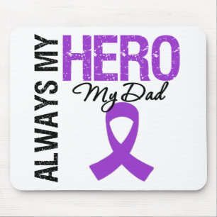Mousepad Câncer de pâncreas sempre meu herói meu pai