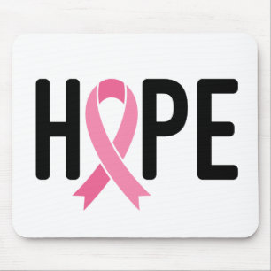 Mousepad CANCER de Sobrevivência da Fita Rosa ESPERA