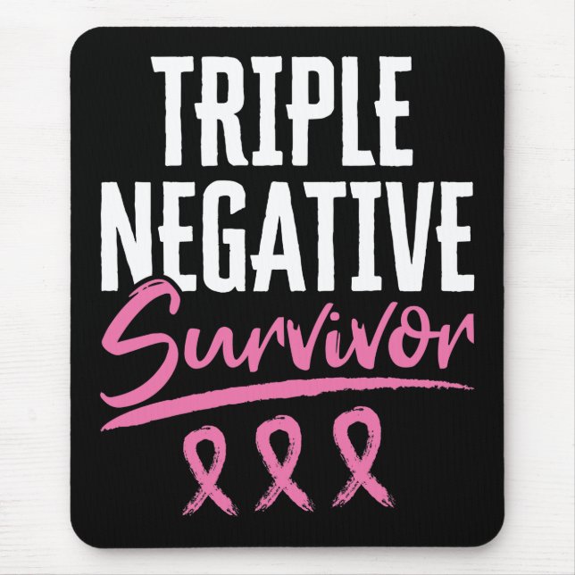 Mousepad Cancer de Sobrevivência Negativo Triplo TNBC (Frente)