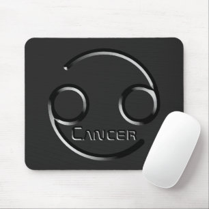 Mousepad CANCER, desenho abstrato do símbolo zodíaco,