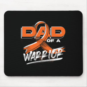 Mousepad Cancer do Guerreiro Laranja Pai de Fita Laranja Le