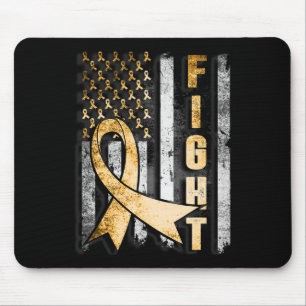 Mousepad Cancer infantil Sensibilização Guerreira dos EUA