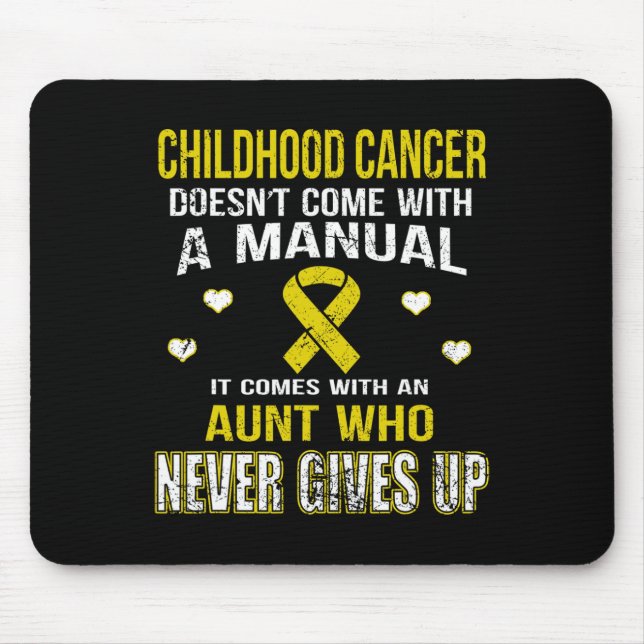 Mousepad Câncer Infantil Vem Com Tia Que Nunca Desiste (Frente)