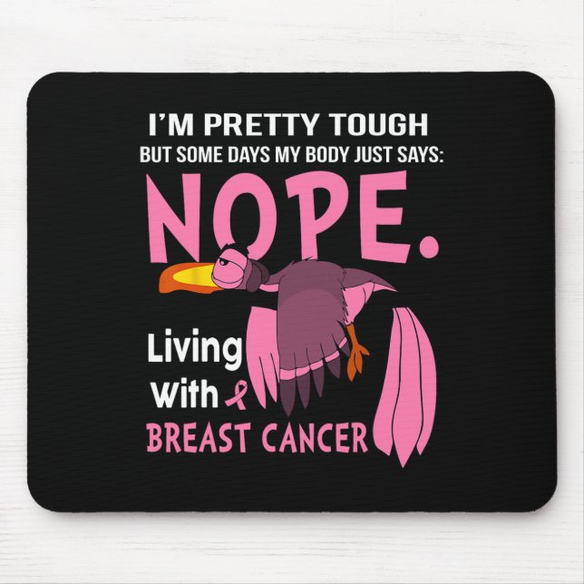 Mousepad Cancer que sou Bonito, mas em alguns dias meu corp (Frente)