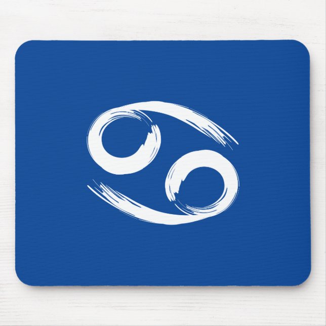 Mousepad CANCER - Símbolo Zodíaco Junho Julho Astrologia de (Frente)