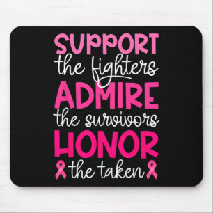 Mousepad Cancer Support Admire Honorário Cancer da Mama Awa