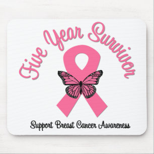 Mousepad Cancro da mama sobrevivente de 5 anos