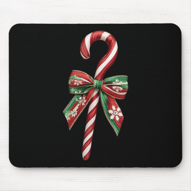 Mousepad Candy Candy Cane Arco de Natal Cand de Natal (Frente)