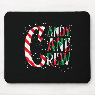 Mousepad Candy Cane Crew Xmas Correspondendo à Família Cand