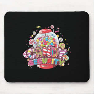 Mousepad Candy Security Dia de as Bruxas engraçado Costume 