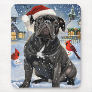 Mousepad Cane Corso Winter Wonderland Christmas Joy