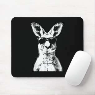 Mousepad Canguru Usando Óculos de Sol Animal Divertido Aust
