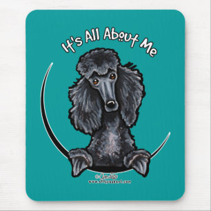 Mousepad Caniche padrão preta IAAM