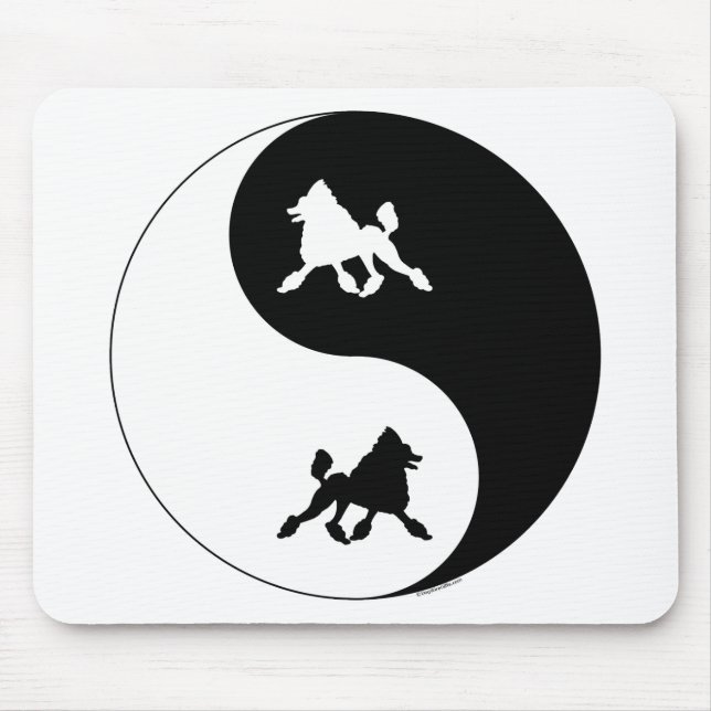 Mousepad Caniche Yin Yang (Frente)