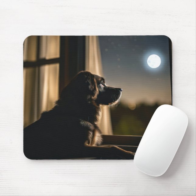 Mousepad Canina Na Janela (Com mouse)