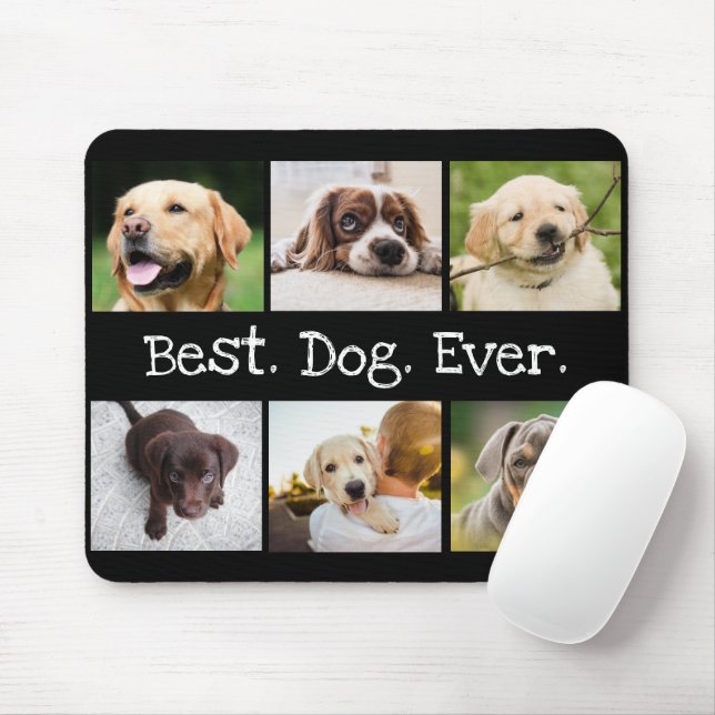 Mousepad Caninos Divertidos 6 Colagem Fotográfica Melhor Cã (Com mouse)