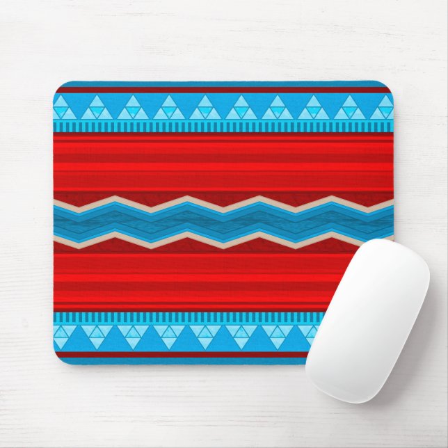Mousepad Cânion do Rio Sudoeste Geométrico Vermelho Turques (Com mouse)