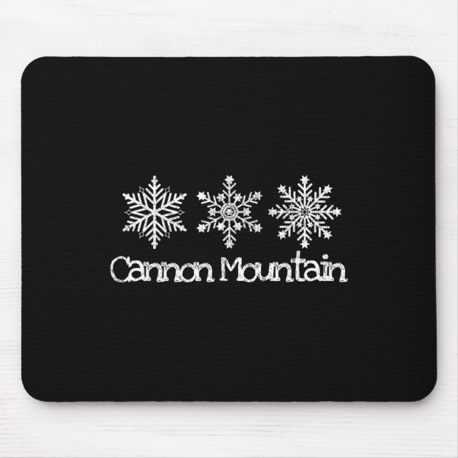 Mousepad Cannon Mountain Franconia Notch Flocos de Neve Esq (Frente)