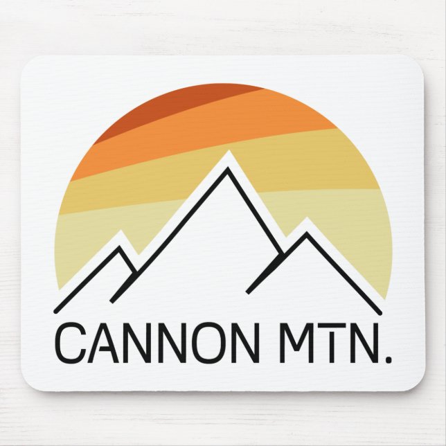 Mousepad Cannon Mountain New Hampshire Retro (Frente)