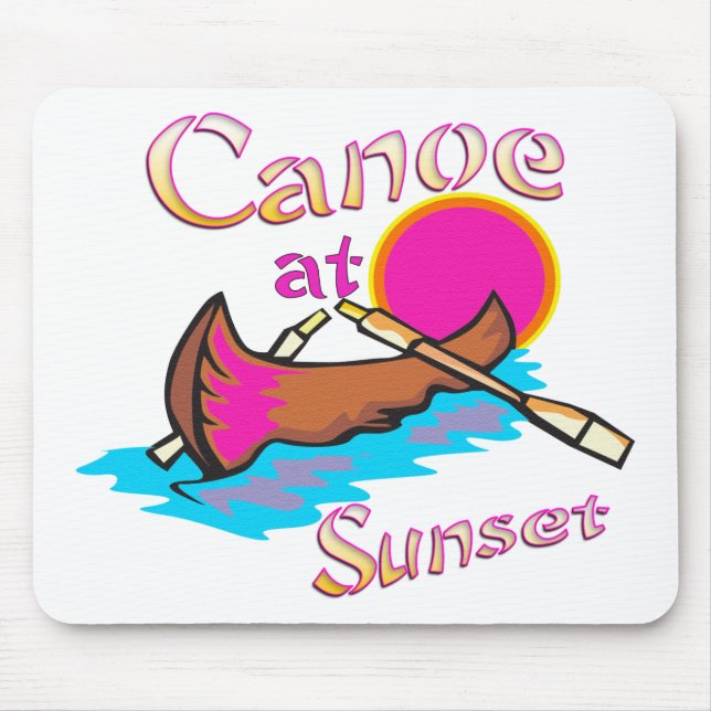 Mousepad Canoa de acampamento (Frente)