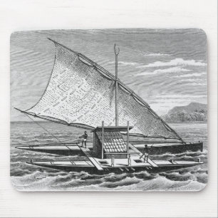 Mousepad Canoa dobro do Fijian da história de