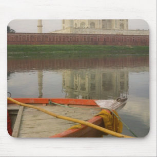 Mousepad Canoa na água com Taj Mahal, Agra, Índia