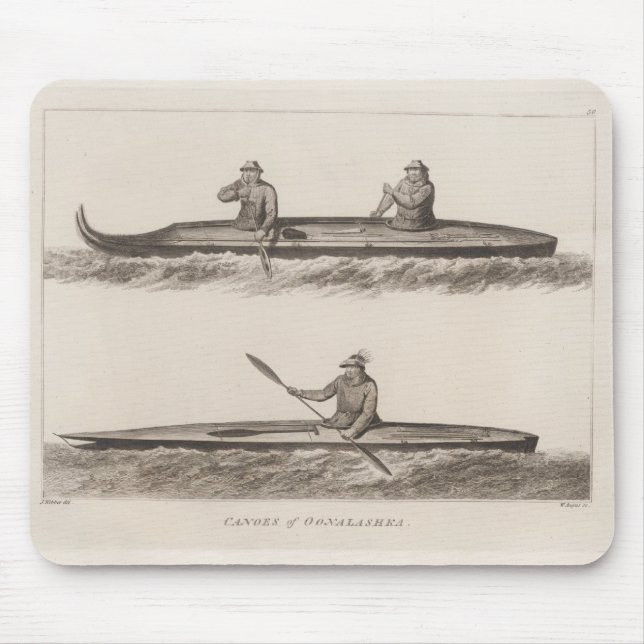Mousepad Canoes, Oonalashka, Alasca (Frente)