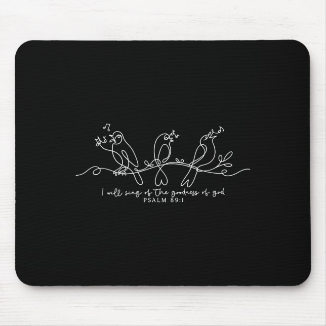 Mousepad Cantarei Da Bondade De Deus Salmo 89_1 Chri (Frente)