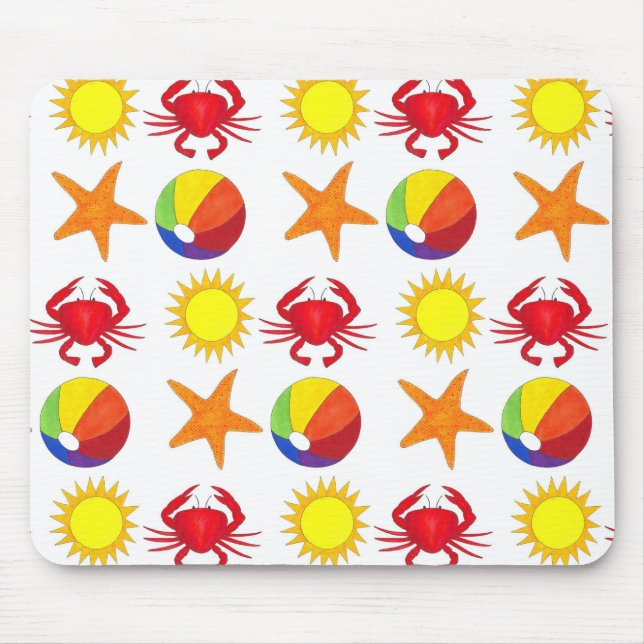 Mousepad Canteiro de Verão Praia Ball Sunshfish (Frente)