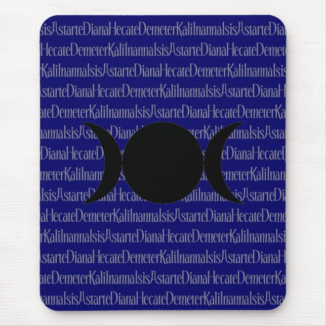 Mousepad Canto da deusa (azul escuro) (Frente)