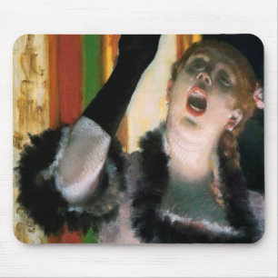 Mousepad Cantor com uma luva, Edgar Degas