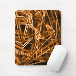 Mousepad Cantos quadrados e pontos laranja "neon"