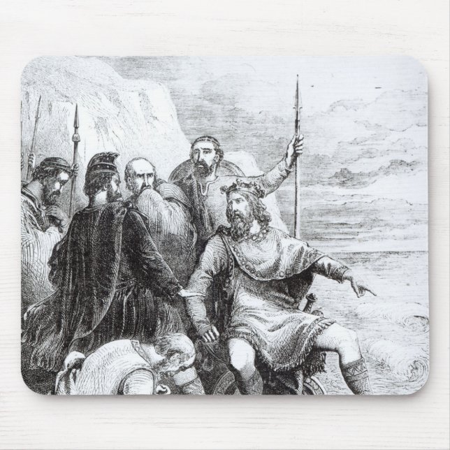 Mousepad Canute que Reproving o elogio de seus cortesões (Frente)