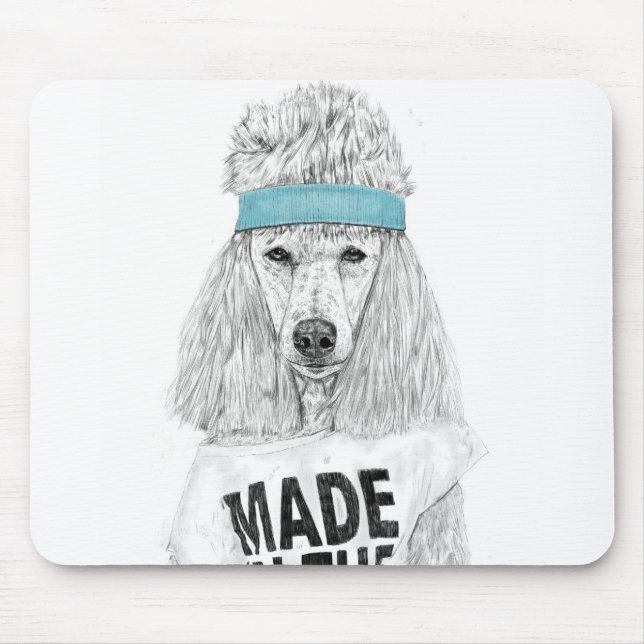 Mousepad cão 80s (Frente)
