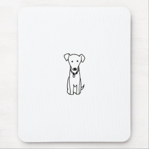 Mousepad Cão - a lápis bonito design do divertimento do