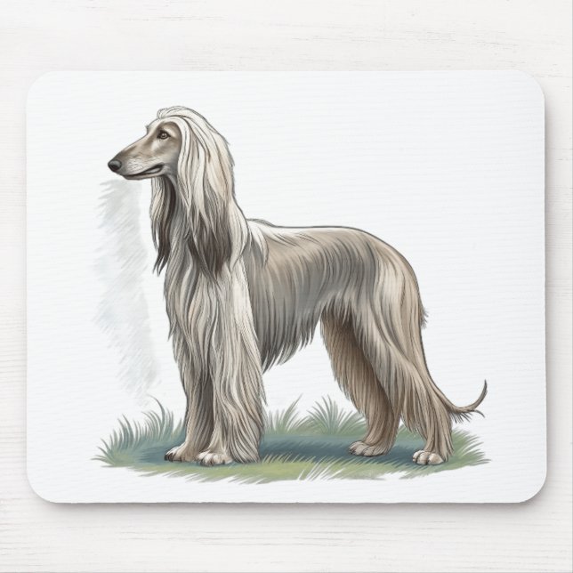 Mousepad Cão Afegão (Frente)