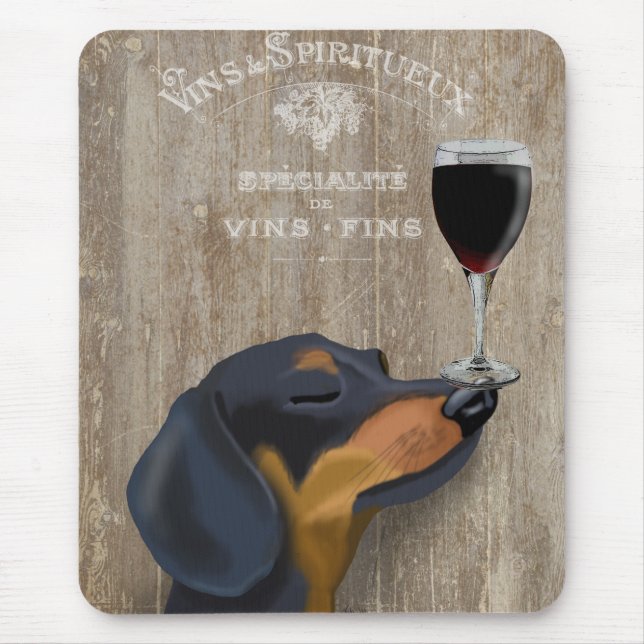 Mousepad Cão Au Vin Dachshund (Frente)