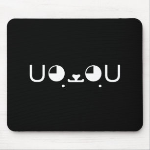Mousepad Cão Cachorro Cachorro Japonês Kaomoji Emoticon