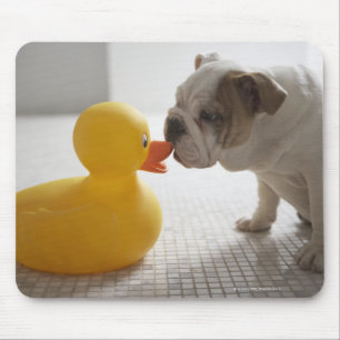 Mousepad Cão com pato plástico