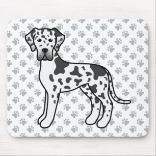 Mousepad Cão-de-Cartografia Gelado-Danado de Harlequin