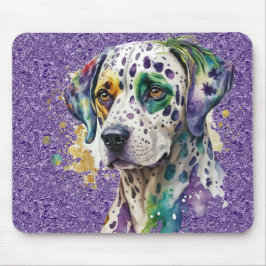 MOUSEPAD CÃO DE DALMAÇÃO DE GRAS MARDI MARDI WATERCOLOR