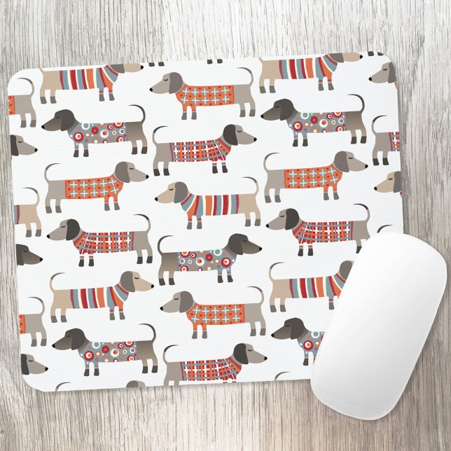 Mousepad Cão de Enchimento (Dachshund Wiener Sausage Dog fun  art mousemat)